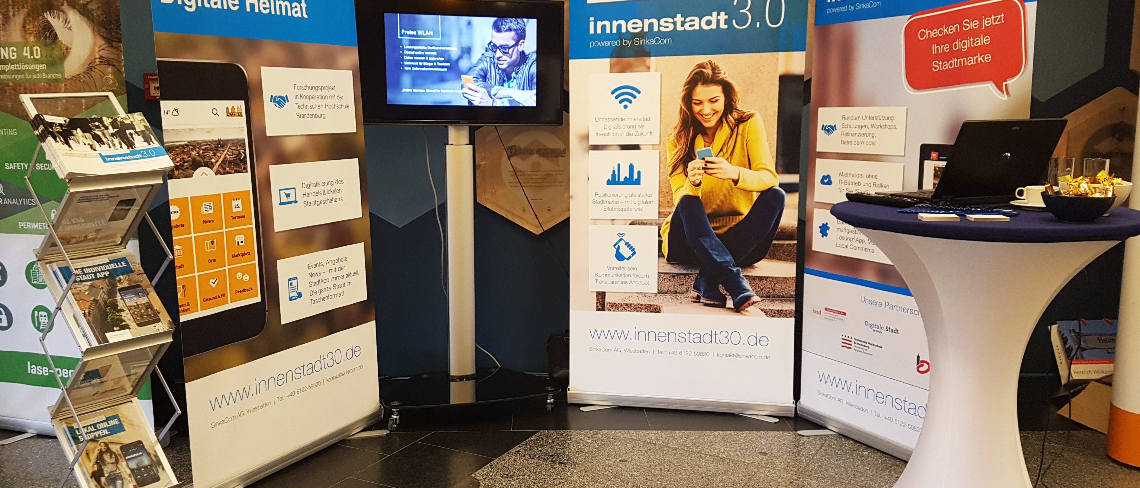 Die SinkaCom AG war auf dem Stadtmarketingtag in Chemnitz vertreten Online-Heimat, Thema des Stadtmarketingtags Chemnitz