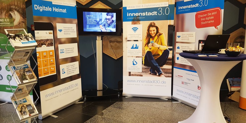 Die SinkaCom AG war auf dem Stadtmarketingtag in Chemnitz vertreten Online-Heimat, Thema des Stadtmarketingtags Chemnitz
